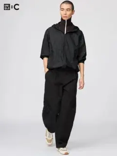UNIQLO:C バレルパンツ　ブラック　Lサイズ　補正済み