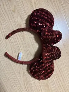 ディズニー　ミニー　カチューシャ　赤　レッド