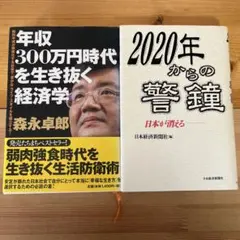 経済　2冊セット　年収300万円時代を生き抜く経済学 & 2020年からの警鐘