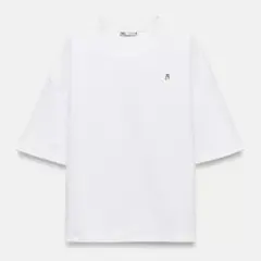 ZARA インターロックTシャツ Mサイズ ホワイトのサムネイル