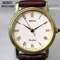 SEIKO セイコー エクセリーヌ 4N21-0180 新品電池 稼働品