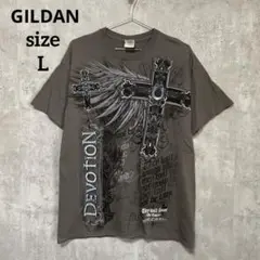GILDAN ギルダン　ヴィンテージ　Tシャツ/プリント　メンズL ダークグレー