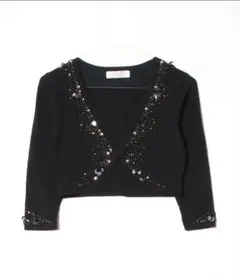 AIMER ニットカーディガン ブラック 上品 きれいめ