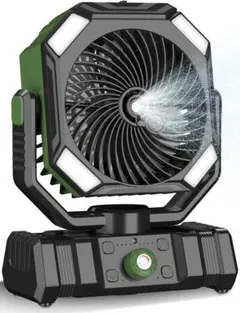 キャンプ 扇風機 ミストファン トロフィー型 充電式 大容量32,000mAh
