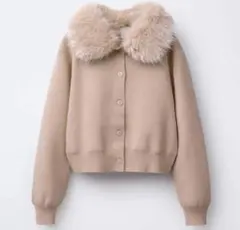 【完売商品】ZARA ファーカーディガン