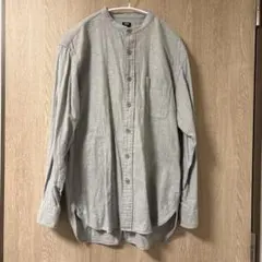 UNIQLO フランネルスタンドカラーシャツ