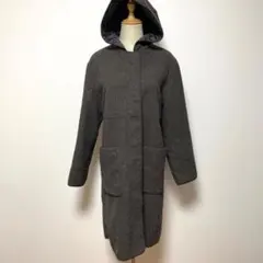 COMME CA ISM コムサイズム フード付き ロングコート サイズ9