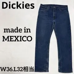 未使用 Dickies W36L32相当 メキシコ製 ネイビー 濃紺 ストレートのサムネイル
