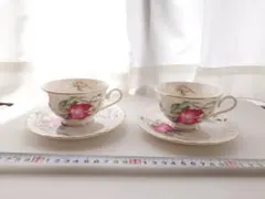 フルーツ柄カップ・ソーサー２客セット