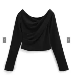 GRL 3Wayドレープカシュクールトップス［dk1261］ブラック　グレイル