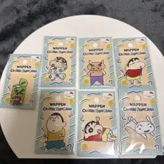 新品未開封 クレヨンしんちゃん ワッペン 7種類 アイロン接着＆シール