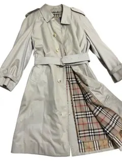 【極美品/完品】Burberrysヴィンテージトレンチコートベルト付ノバチェック