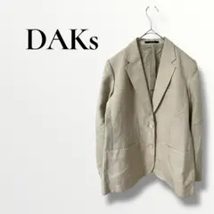DAKs ダックス　テーラードジャケット ベージュ メンズ　L