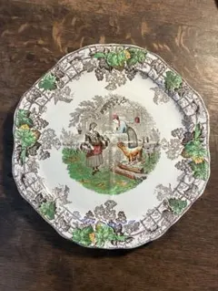 Spode Byron No2 八角形アンティーク皿 約25cm - メルカリ
