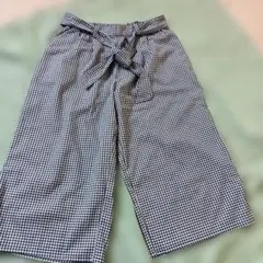 MPSギンガムチェック ワイドパンツ １４０