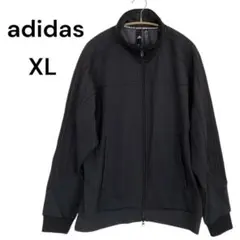 アディダス ゴルフウェア トラックジャケット ブラックフルジップジャケット XL