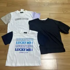 新品☆コムサイズム　女の子半袖Tシャツ３枚セット110㎝③のサムネイル