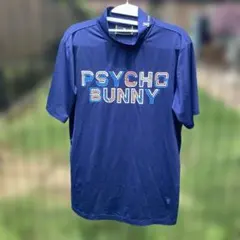 Psycho Bunny モックネック 半袖シャツ ネイビーのサムネイル