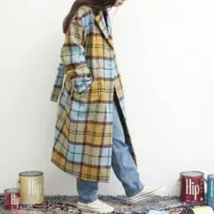 アトリエドゥサボン リングモヘアメルトン ロングコート - メルカリ