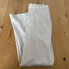 レディース　センタープレスストレートパンツ　M