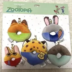 ズートピア10周年　ぬいぐるみキーホルダーセット　ドーナツ　ディズニーストア