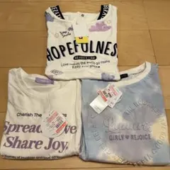 【新品未使用】しまむら 半袖Tシャツ 160cm 3枚セットのサムネイル