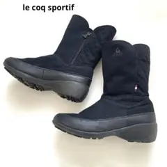 le coq sportif ルコックスポルティフ　ショートブーツ　黒　23cm