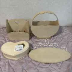 トールペイント 白木4点