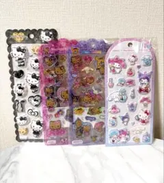 正規品ハローキティ キャラクターシール ４枚セット売り