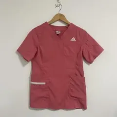 adidas☆スクラブM☆アプリコットピンク☆半袖☆医療・看護・介護【美品】のサムネイル