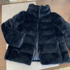 【極美品】ヘルノHERNO エコファー ダウンコート　黒38