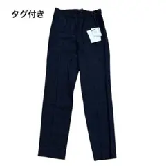 美品】セオリー 麻混 ストレッチ テーパードパンツ HUNTER 紺 30