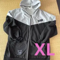 《中古》Miniministore レディースパーカーグレーXLフード付 韓国風