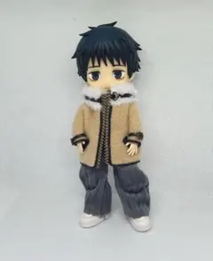 ボア襟コート ジャケット 1/12ドール服 オビツ11 ねんどろいどどーる