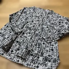 sm2rhythmモノクロ ピンタックチェニック