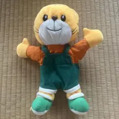 当時物・入手困難】初代 しまじろう パペット 緑サロペット ベネッセ
