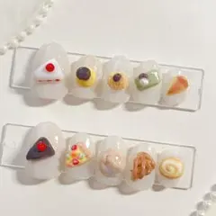 スイーツ ケーキ 3D 個性派 食べ物モチーフ ネイルチップ