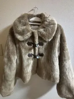 dazzlin トグルボタンエコファー ショートコート