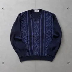 【3D編み】RODIER総柄ニットXXL古着