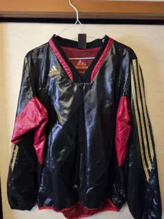 adidas 野球ウインドブレーカー 黒/赤 UK フリーサイズ
