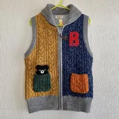 ミキハウス ダブルB ニットベスト 120