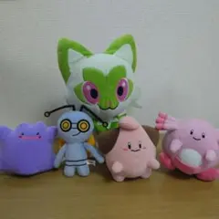 ポケモン ぬいぐるみ まとめ売り ニャオハ メタモン コレクレー ピィ ラッキー