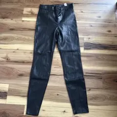ZARA フェイクレザーパンツ ブラック M 美品