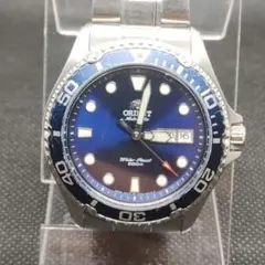 稼働美品 オリエント マコ2 MAKO II ダイバーズ 自動巻 ブルー文字盤
