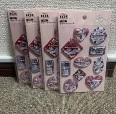 新品⭐︎Disneyディズニー101匹ワンチャンウォーターシールふわふわシール4枚