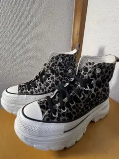 Converseヒョウ柄 ハイカットスニーカー 22.5cm