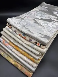 袋帯　まとめ売り　10本　リメイク　ハギレ　練習用　141のサムネイル