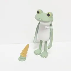 すべてがおしまいになったカエル アースカラーバージョン グリーンカエルとアイス