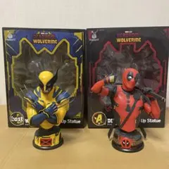 happyくじ　ウルヴァリン　デッドプール スタチュー