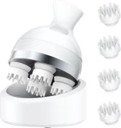 ヘッドマッサジャー 電動頭皮ブラシ ヘッドスパ 頭皮ケア 乾湿両用 3D振動